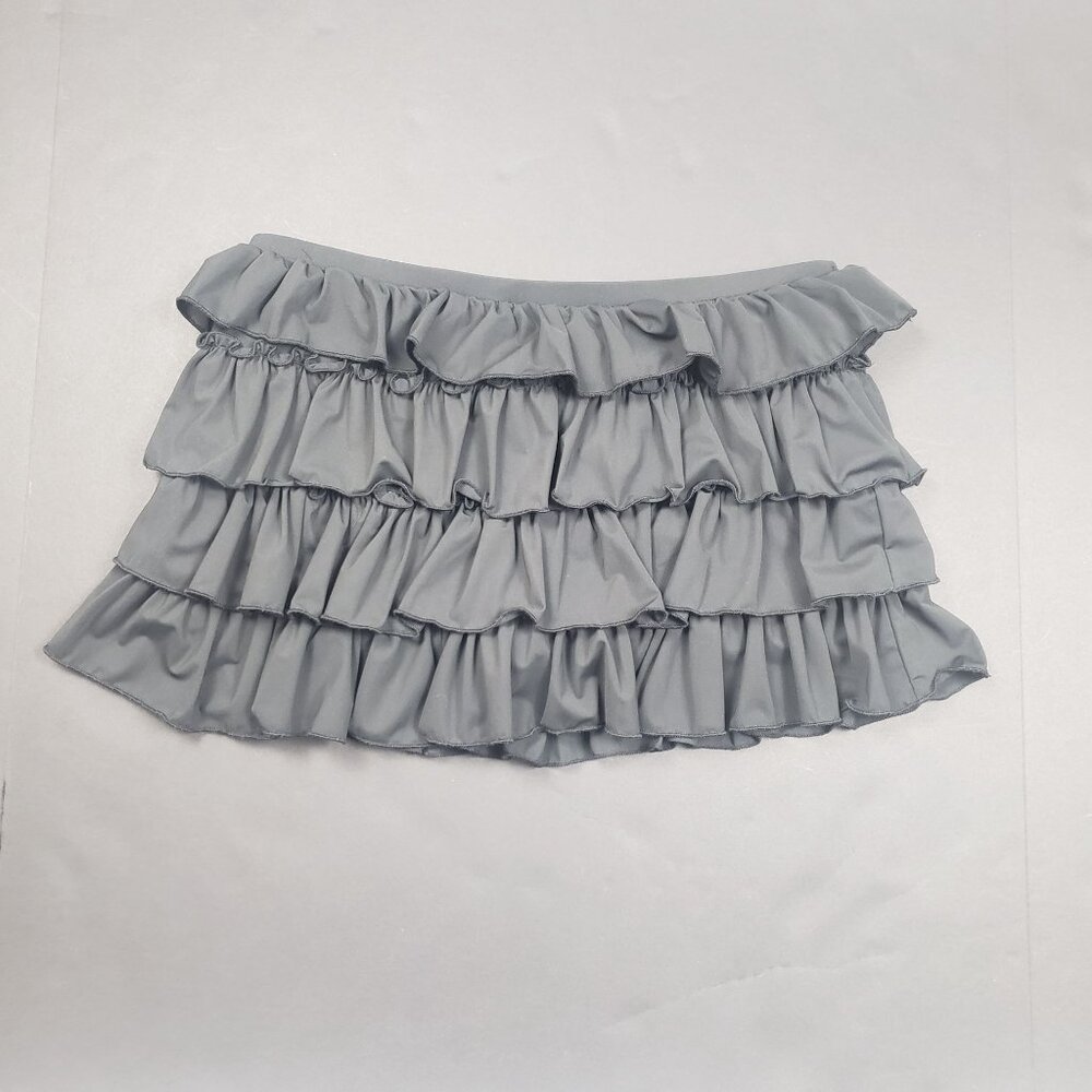 UO x Out From Under Cammy Ruffle Trim Micro Skort Womens Sz Small Tap Shoe Black - Picture 15 of 16